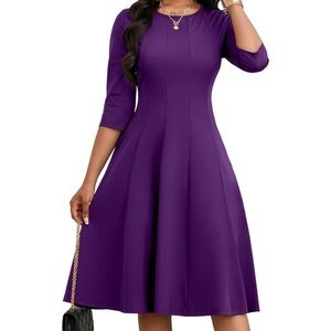 Purple Midi Dress